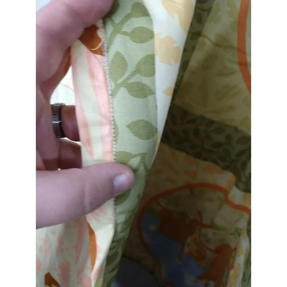 Zebra Jungle Pastel Baby Toddler Quilted Blanket 34.5
